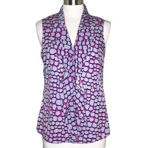 Banana Republic M sleeveless blouse gray